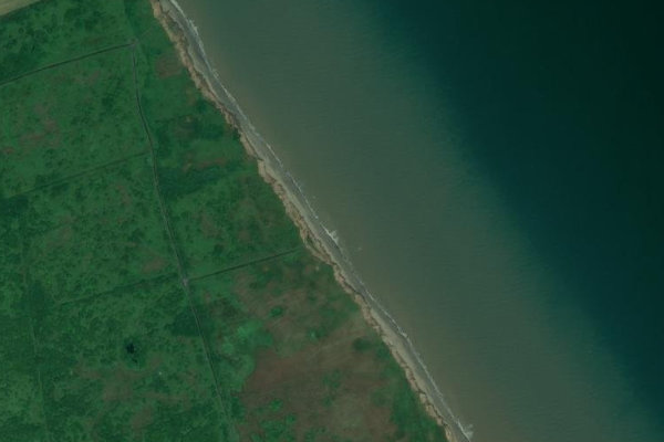 Imagen de satélite del entorno de Cowden Sands