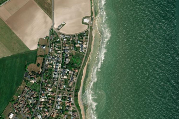 Imagen de satélite del entorno de North Foreland