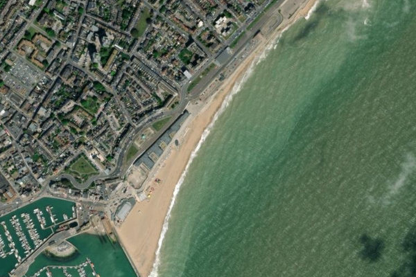 Imagen de satélite del entorno de Ramsgate Sands