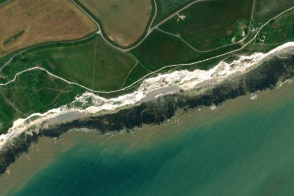 Imagen de satélite del entorno de Crab Bay