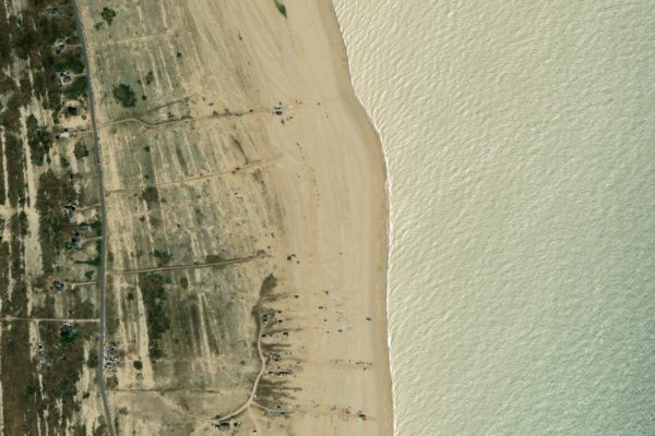 Imagen de satélite del entorno de Denge Beach