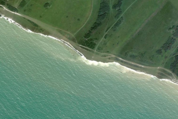 Imagen de satélite del entorno de Flagstaff Point