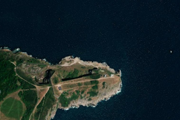 Imagen de satélite del entorno de Berry Head