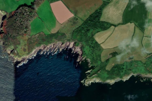 Imagen de satélite del entorno de Lambsowden Beach