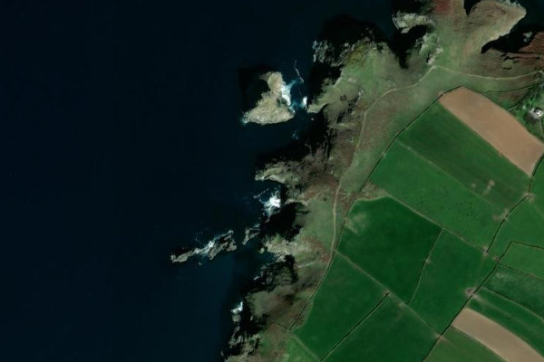 Imagen de satélite del entorno de Darvis's Point