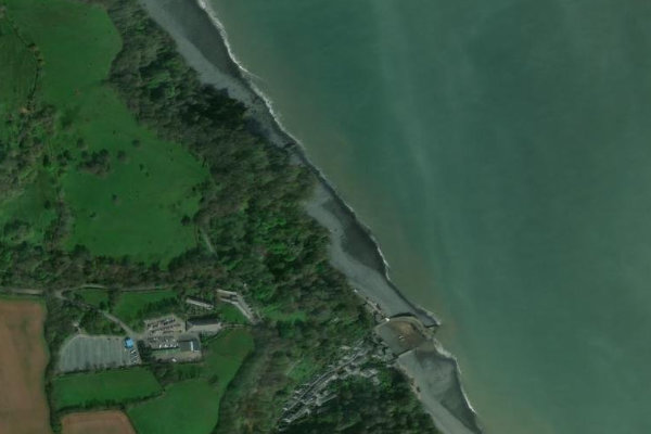 Imagen de satélite del entorno de Clovelly Bay