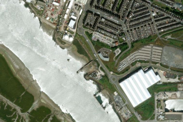 Imagen de satélite del entorno de Barrow Island