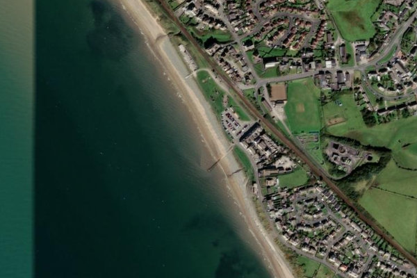 Imagen de satélite del entorno de Seascale Beach