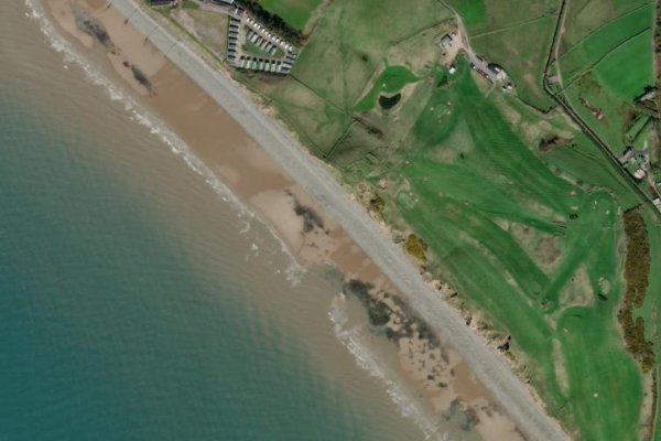 Imagen de satélite del entorno de St Bees Beach