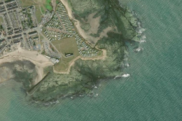 Imagen de satélite del entorno de Newbiggin Point
