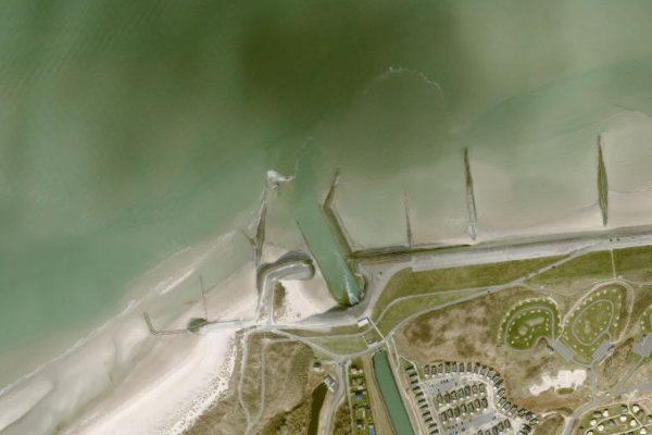 Imagen de satélite del entorno de Nieuwesluis
