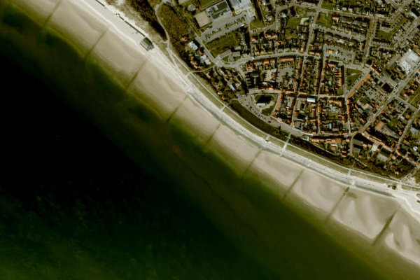 Imagen de satélite del entorno de Zoutelande