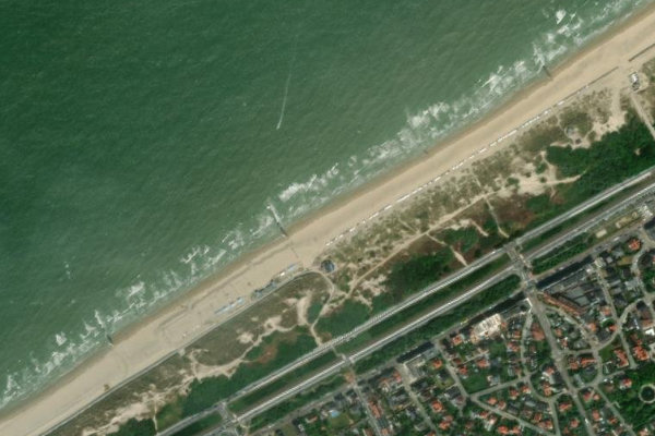 Imagen de satélite del entorno de Bredene – Turkeyen