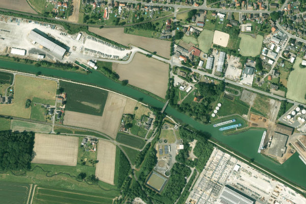 Imagen de satélite del entorno de Datteln-Hamm-Kanal (Uentrop)