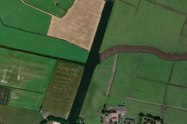 Imagen de satélite del entorno de Knockster Tief (Emden)