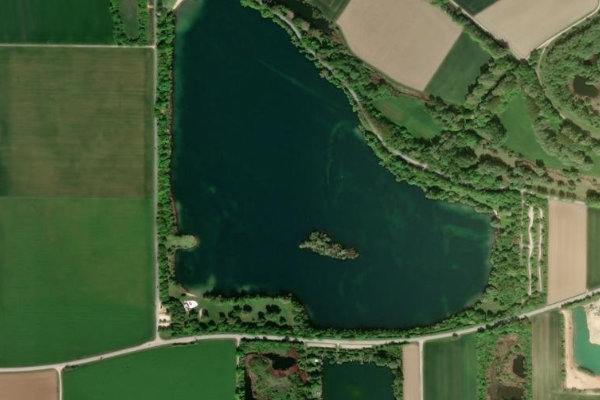 Imagen de satélite del entorno de Sarchinger Weiher