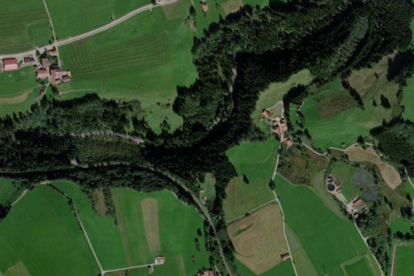 Imagen de satélite del entorno de Wertach (Nesselwang)