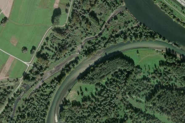 Imagen de satélite del entorno de Isar (Deggendorf)