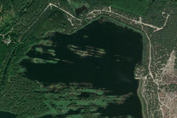 Imagen de satélite del entorno de Erikasee (Großkoschen)