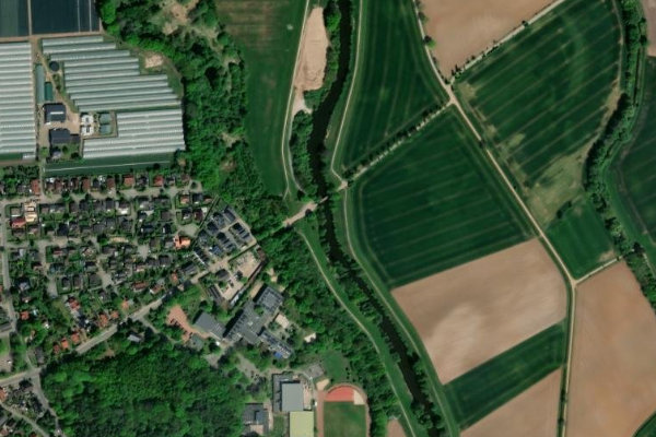 Imagen de satélite del entorno de Hunte (Wardenburg)