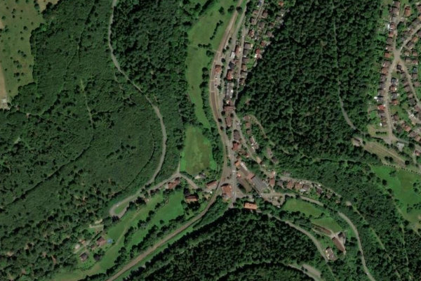 Imagen de satélite del entorno de Alb (Marxzell)