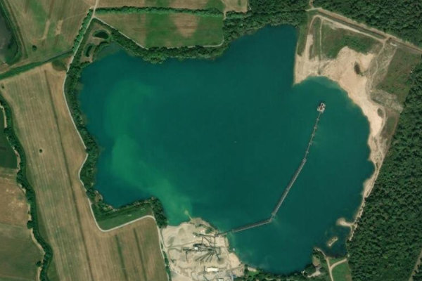 Imagen de satélite del entorno de Baggersee Neureute