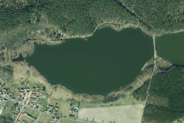 Imagen de satélite del entorno de Lübbinchener Stausee