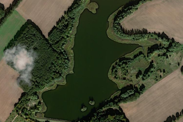 Imagen de satélite del entorno de Stausee Sadenbeck