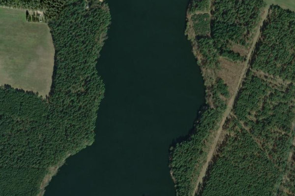 Imagen de satélite del entorno de Borker See (Kyritz)