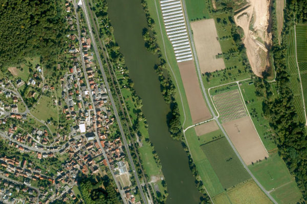 Imagen de satélite del entorno de Main (Laudenbach)