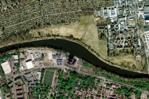 Imagen de satélite del entorno de Teltowkanal (Berlin-Teltow)