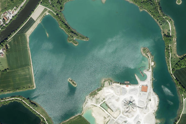 Imagen de satélite del entorno de Schäfstaller See