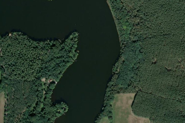 Imagen de satélite del entorno de Oderiner See