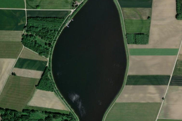 Imagen de satélite del entorno de Irsingener See