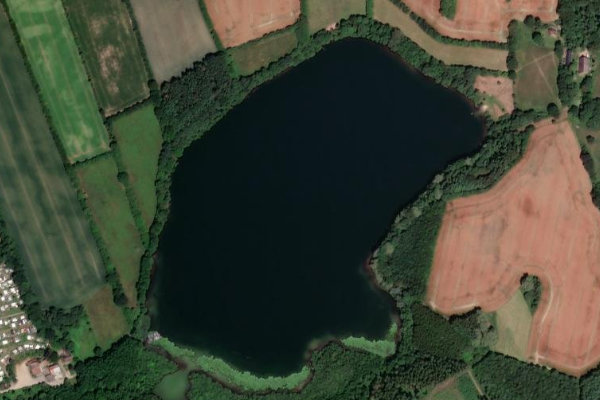 Imagen de satélite del entorno de Klüthsee