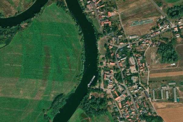 Imagen de satélite del entorno de Havel (Strodehne)
