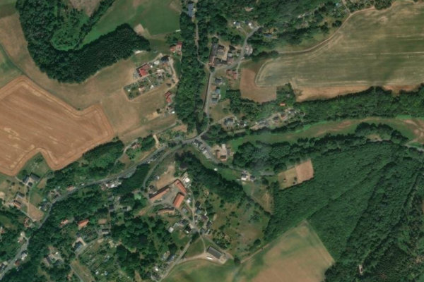 Imagen de satélite del entorno de Bobritzsch