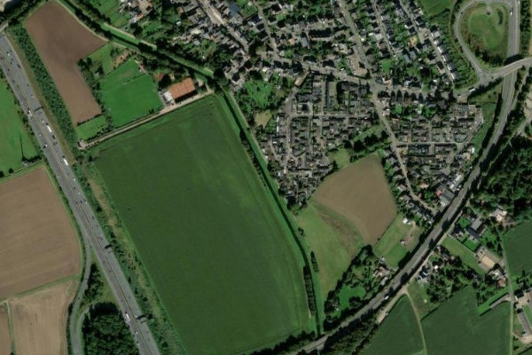 Imagen de satélite del entorno de Erft (Erftstadt)