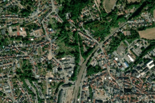 Imagen de satélite del entorno de Blies (St. Wendel)