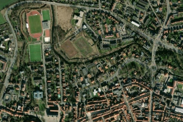 Imagen de satélite del entorno de Oker (Wolfenbüttel)