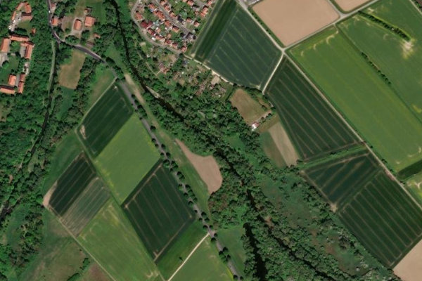 Imagen de satélite del entorno de Oder (Katlenburg-Lindau)