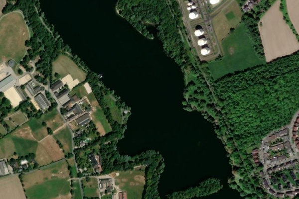 Imagen de satélite del entorno de Uettelsheimer See