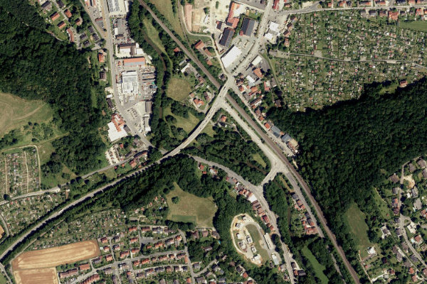 Imagen de satélite del entorno de Vils (Amberg)