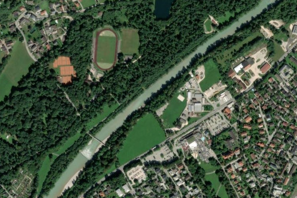 Imagen de satélite del entorno de Saalach (Bad Reichenhall)