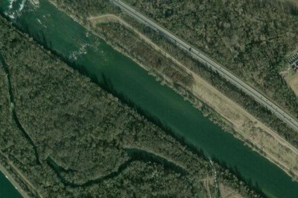 Imagen de satélite del entorno de Rhein (Efringen-Kirchen)