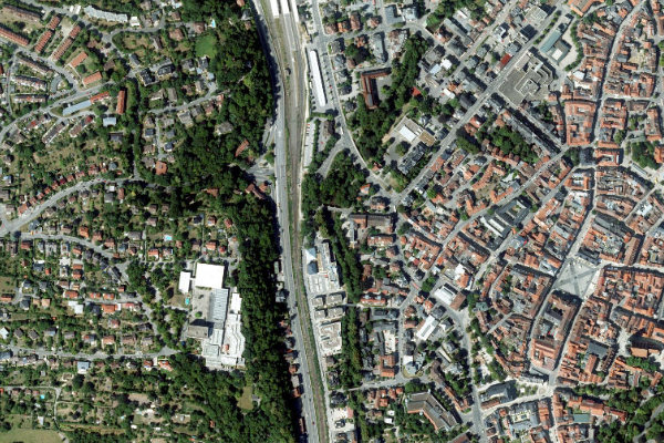 Imagen de satélite del entorno de Itz (Coburg)