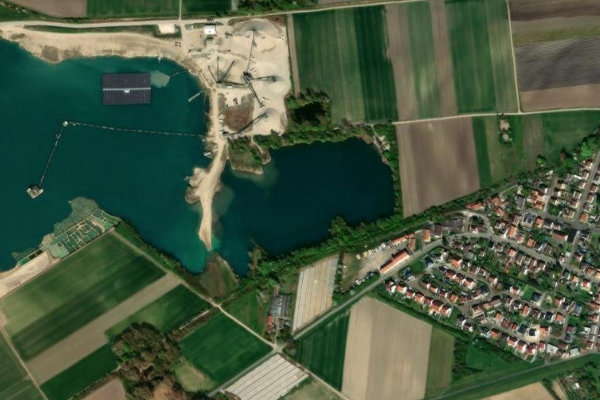 Imagen de satélite del entorno de Neunmorgensee
