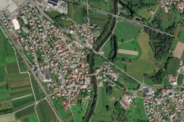 Imagen de satélite del entorno de Schussen (Eriskirch)