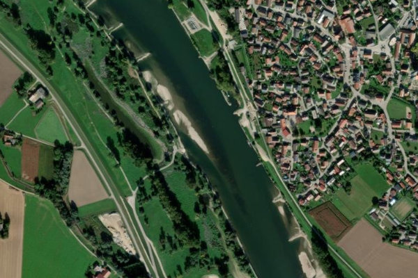 Imagen de satélite del entorno de Donau (Niederalteich)