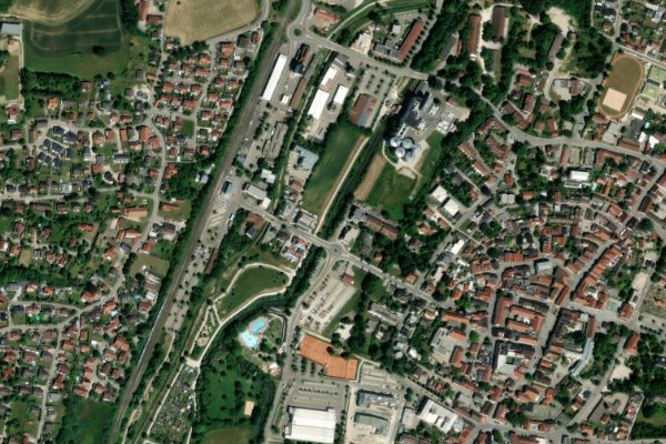 Imagen de satélite del entorno de Paar (Aichach)